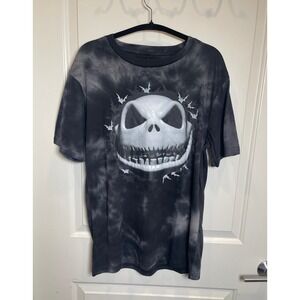 NWT Y2K Nightmare Before Christmas Jack Skellington Emo Tie Dye Goth Tee Medium